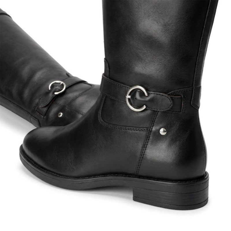 Puertollano W3C-9632 Knee High boots - Black Leather Puertollano W3C-9632 Knee High boots - Black Leather