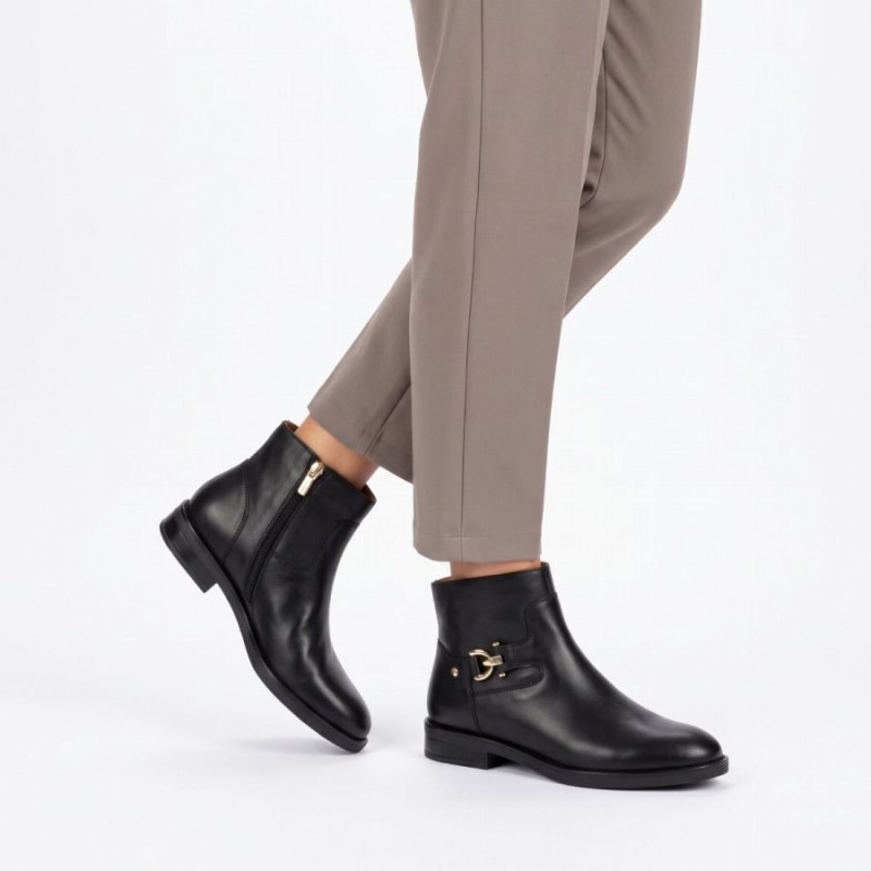 Puertollano W3C-8911 Ankle Boots - Black Leather