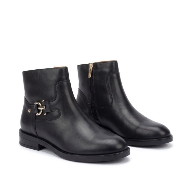 Puertollano W3C-8911 Ankle Boots - Black Leather