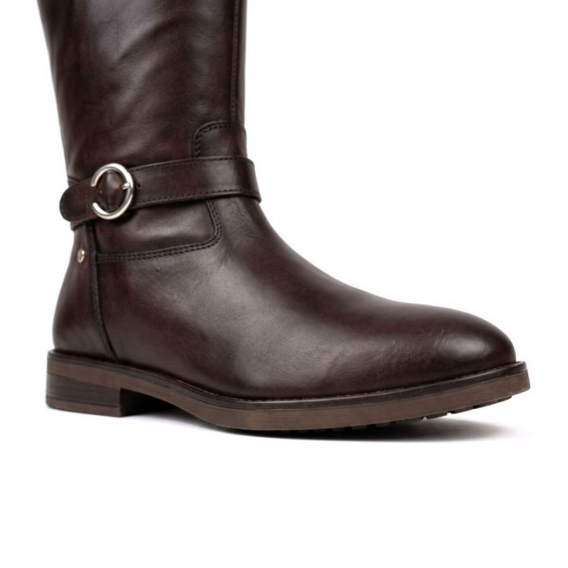 Puertollano W3C-9632 Knee High Boots - Caoba Leather