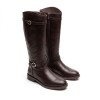 Puertollano W3C-9632 Knee High Boots - Caoba Leather