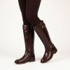 Puertollano W3C-9632 Knee High Boots - Caoba Leather