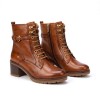 Llanes W7H-8510 Lace-Up Ankle Boots - Brandy Leather