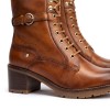 Llanes W7H-8510 Lace-Up Ankle Boots - Brandy Leather