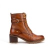 Llanes W7H-8510 Lace-Up Ankle Boots - Brandy Leather
