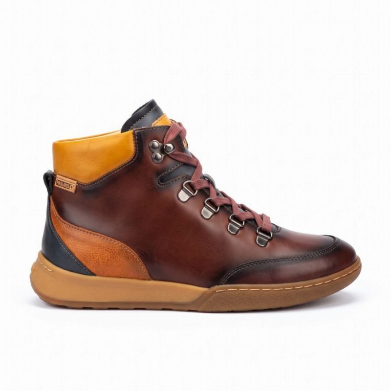Viana W7C-8582C1 Ankle Boots - Caoba Leather
