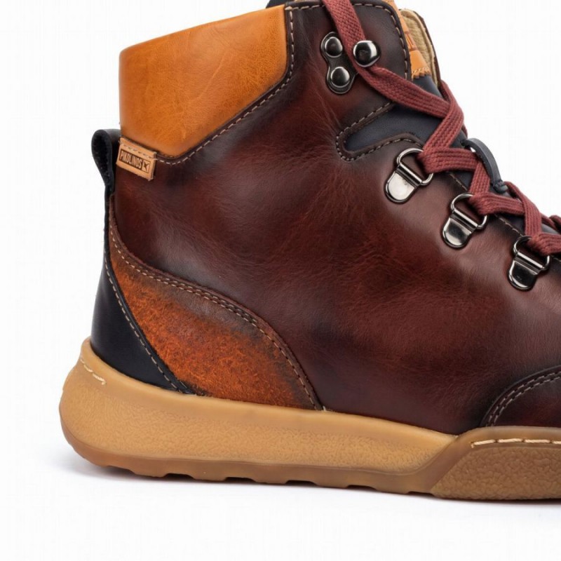 Viana W7C-8582C1 Ankle Boots - Caoba Leather