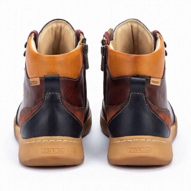 Viana W7C-8582C1 Ankle Boots - Caoba Leather