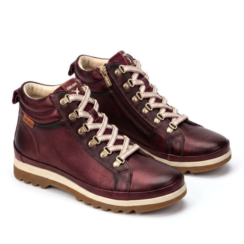 Vigo W3W-8564 Lace-Up Ankle Boots - Arcilla Leather