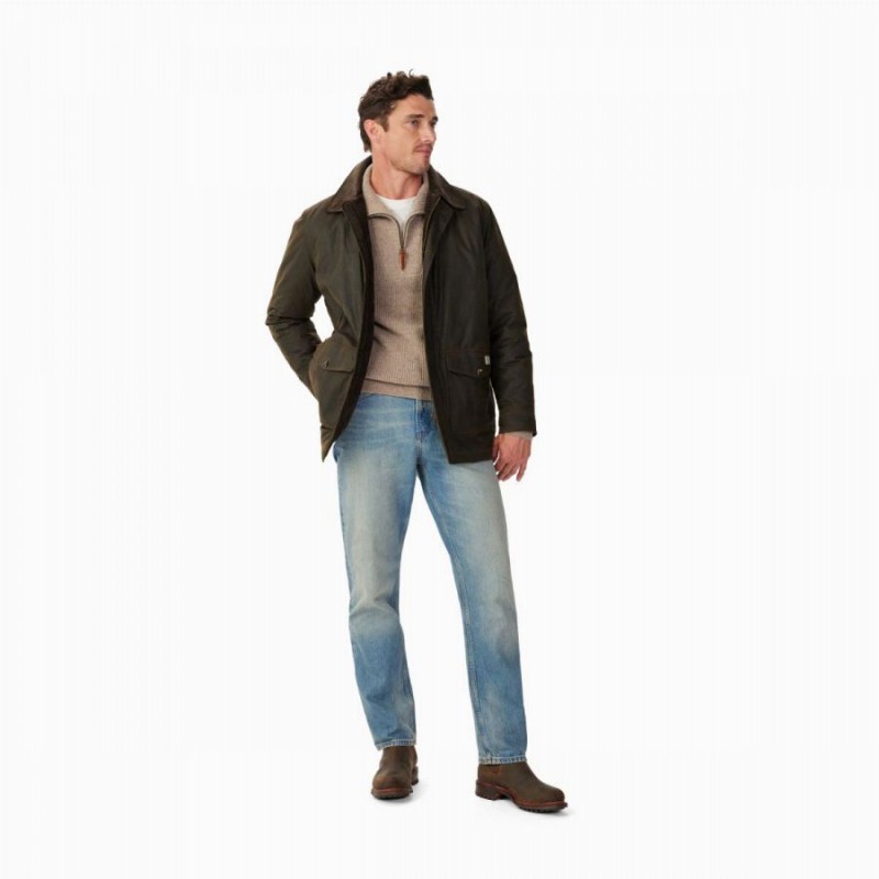 Alberton Waxed Jacket JA205WAK001 - Dark Khaki