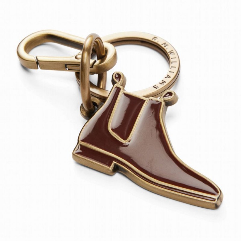 Boot Enamel Keyring CKS4A - Chestnut Boot Enamel Keyring CKS4A - Chestnut