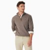 Ernest Merino KZ200WQQH02 Quarter Zip Knit - Nutmeg Textile