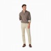 Ernest Merino KZ200WQQH02 Quarter Zip Knit - Nutmeg Textile