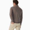Ernest Merino KZ200WQQH02 Quarter Zip Knit - Nutmeg Textile