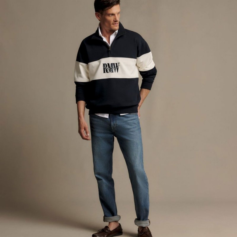 Heritagepanel Quarter Zip KZU00BB4504 - Navy