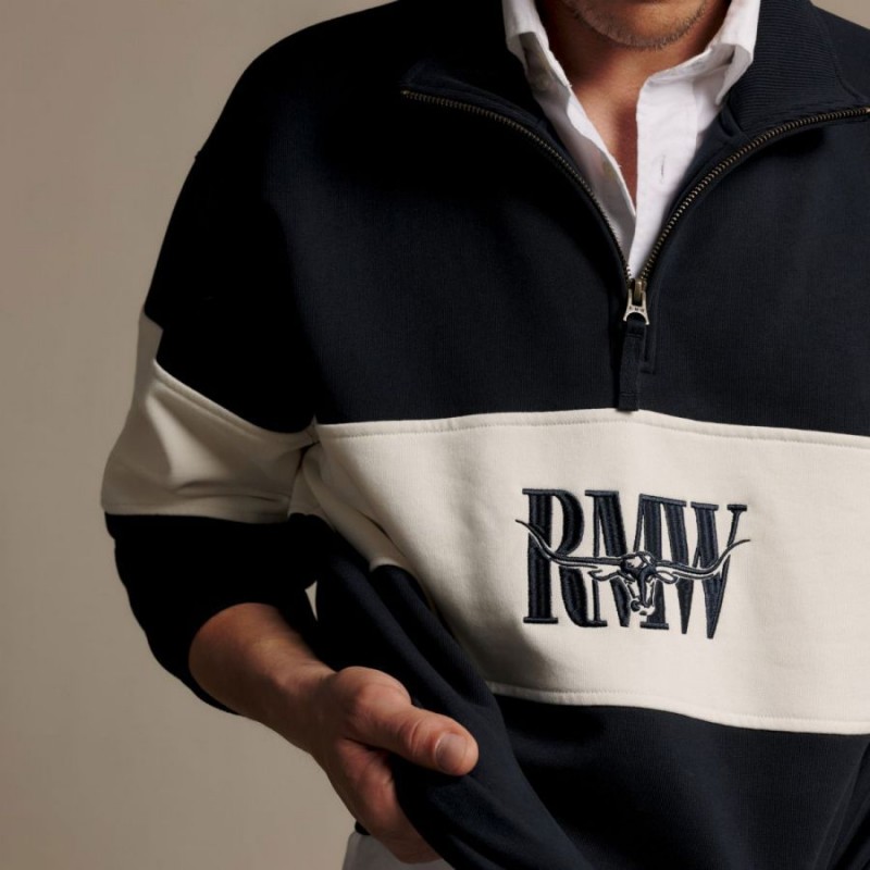 Heritagepanel Quarter Zip KZU00BB4504 - Navy