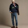 Heritage Panel Quarter Zip KZU00BB3G01 - Worker Blue