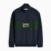 Heritage Panel Quarter Zip KZU00BB3G01 - Worker Blue