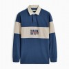 Heritage Panel Rugby Top KR200RJ7301 - Mid Blue