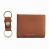 Wallet And Keyring Gift Set COM9MTL3601- Tan Leather Wallet And Keyring Gift Set COM9MTL3601- Tan Leather