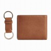 Wallet And Keyring Gift Set COM9MTL3601- Tan Leather Wallet And Keyring Gift Set COM9MTL3601- Tan Leather