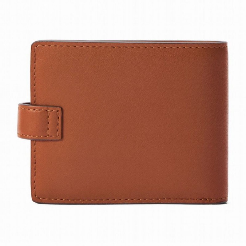 Wallet With Pocket & Tab WTS3ECH3601 - Tan Leather Wallet With Pocket & Tab WTS3ECH3601 - Tan Leather