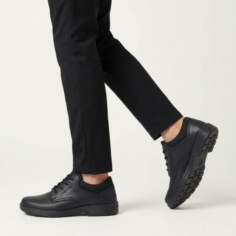Harry 4100203 School Shoes - Black Leather