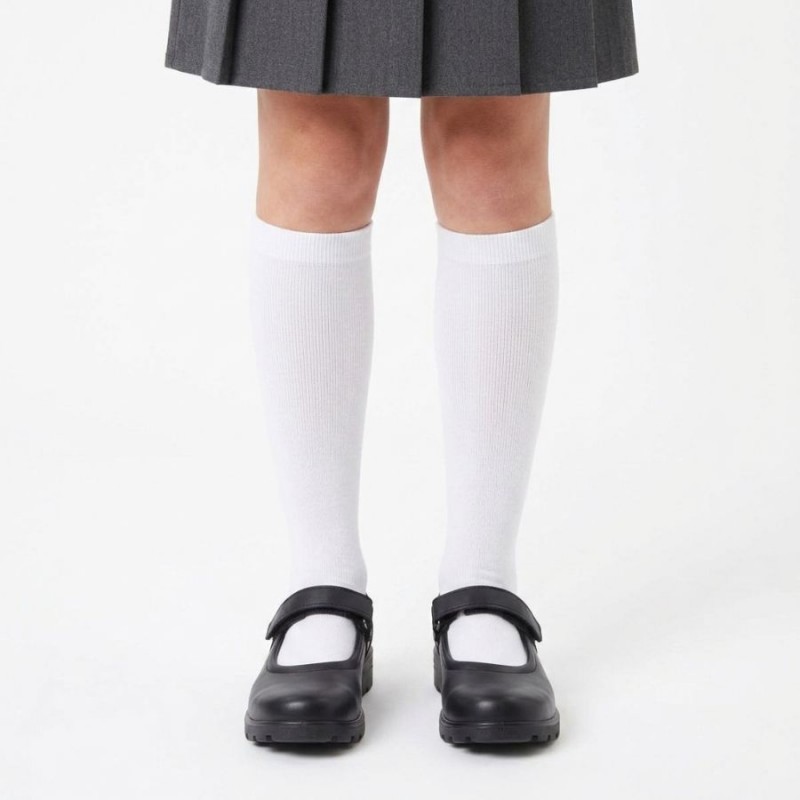 Nora 7200402 School Shoes - Black Leather