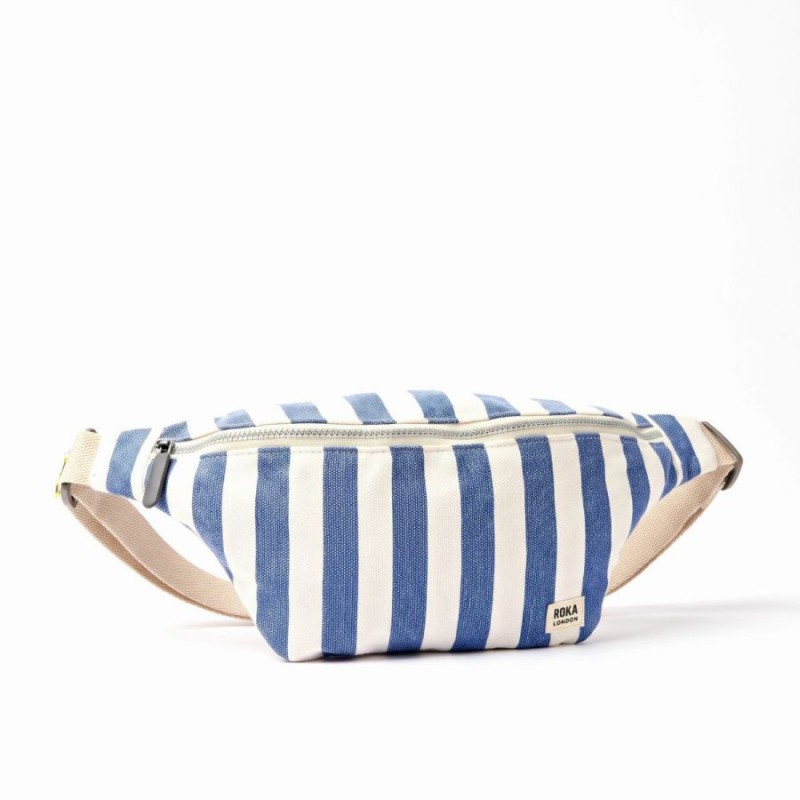 Mill Hill Crossbody Bag - Denim Stripe Mill Hill Crossbody Bag - Denim Stripe