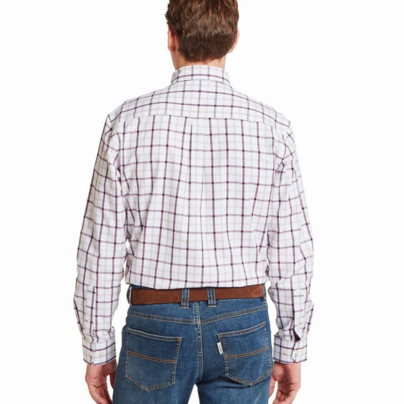Brancaster Classic Shirt 20-4050 - Beetroot Check