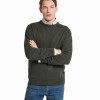 Calton Cotton Cashmere Crew Neck Jumper 20-3021 - Loden Green