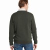 Calton Cotton Cashmere Crew Neck Jumper 20-3021 - Loden Green