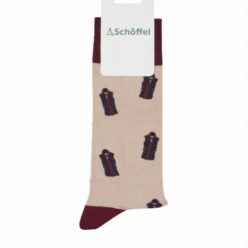 Single Cotton Sock 20-3930 - Stone Oakham