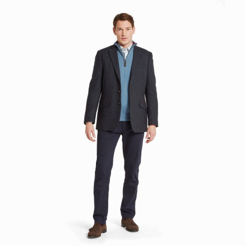 ST Andrews Tweed Sports Jacket 20-5015 - DK Navy Herr Tweed