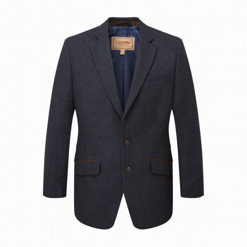 ST Andrews Tweed Sports Jacket 20-5015 - DK Navy Herr Tweed
