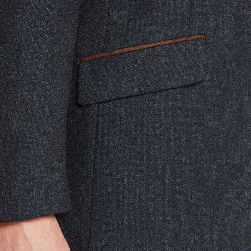 ST Andrews Tweed Sports Jacket 20-5015 - DK Navy Herr Tweed