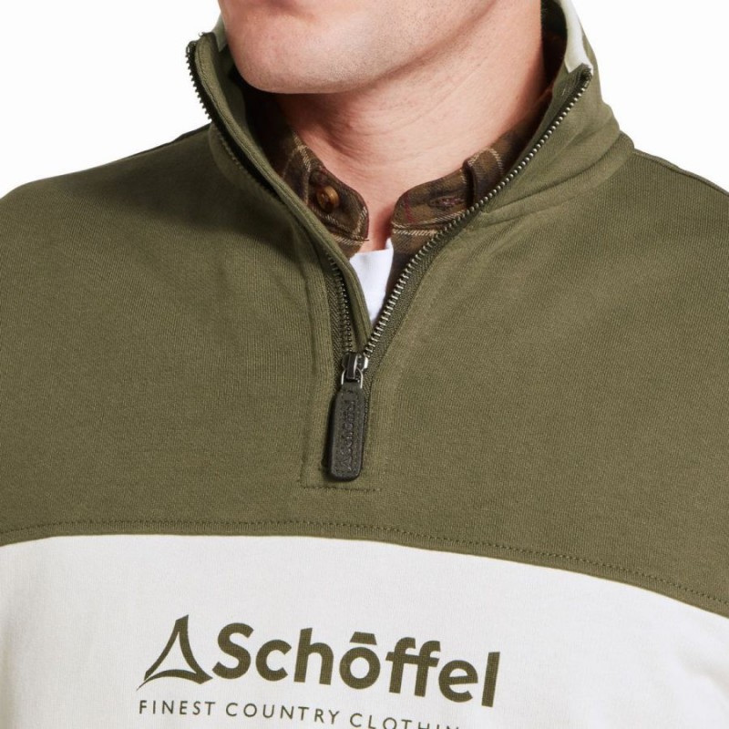 Trencrom 1/4 Zip Jumper 20-3201 - Dark Khaki