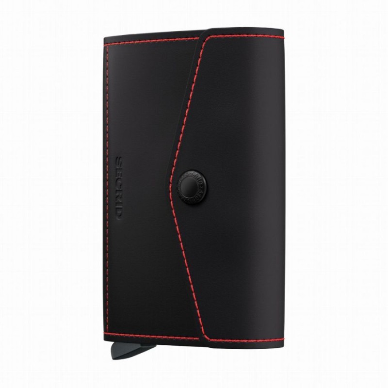 Envelope Wallet Matte – Black Red