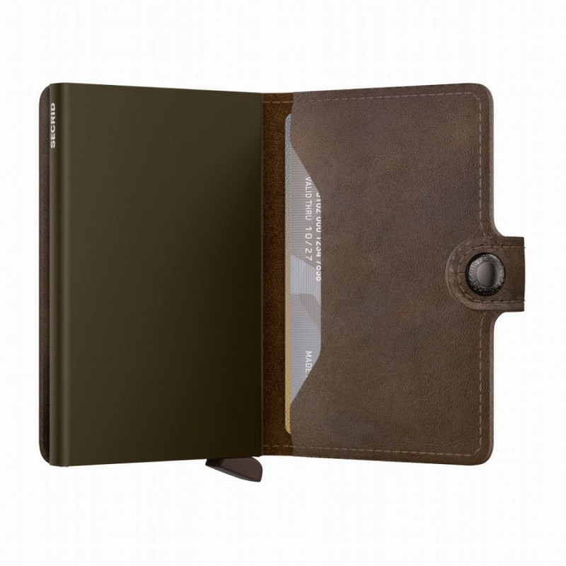 Mini Wallet - Vintage Oak Brown Mini Wallet - Vintage Oak Brown