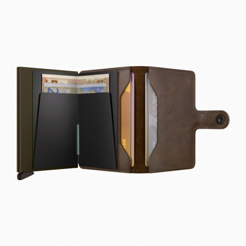 Mini Wallet - Vintage Oak Brown Mini Wallet - Vintage Oak Brown