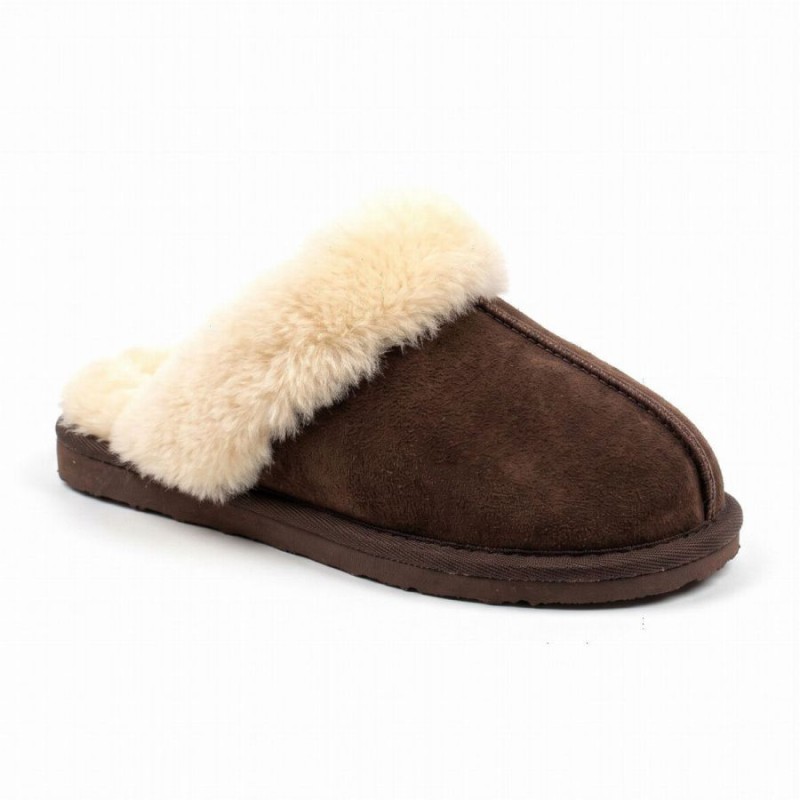 Shepherd Of Sweden Jessica Slippers - Brown/Chestnut