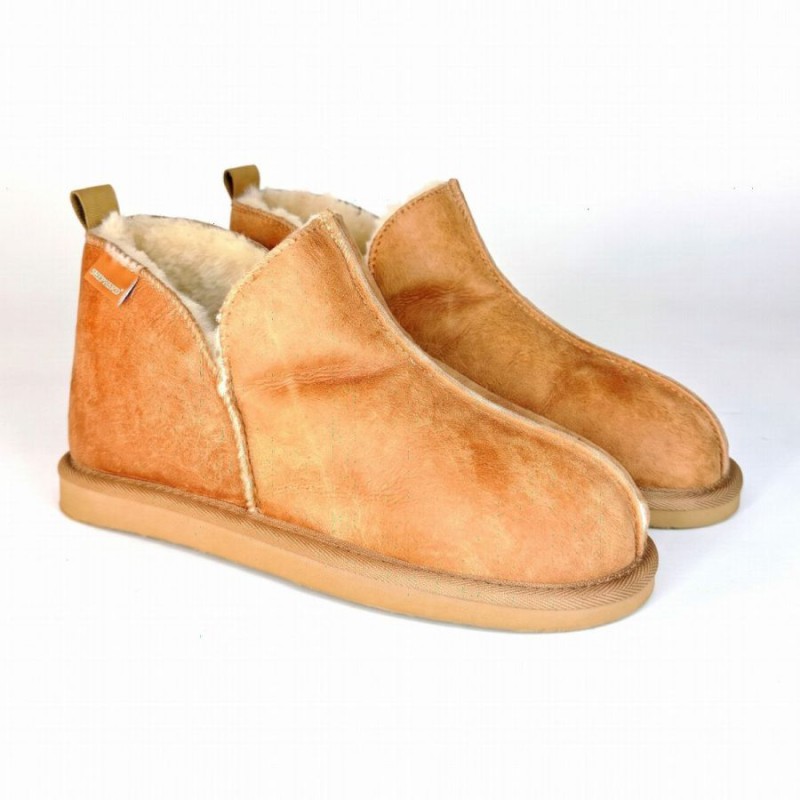 Annie Ladies Sheepskin Slippers - Antique/Cognac Annie Ladies Sheepskin Slippers - Antique/Cognac