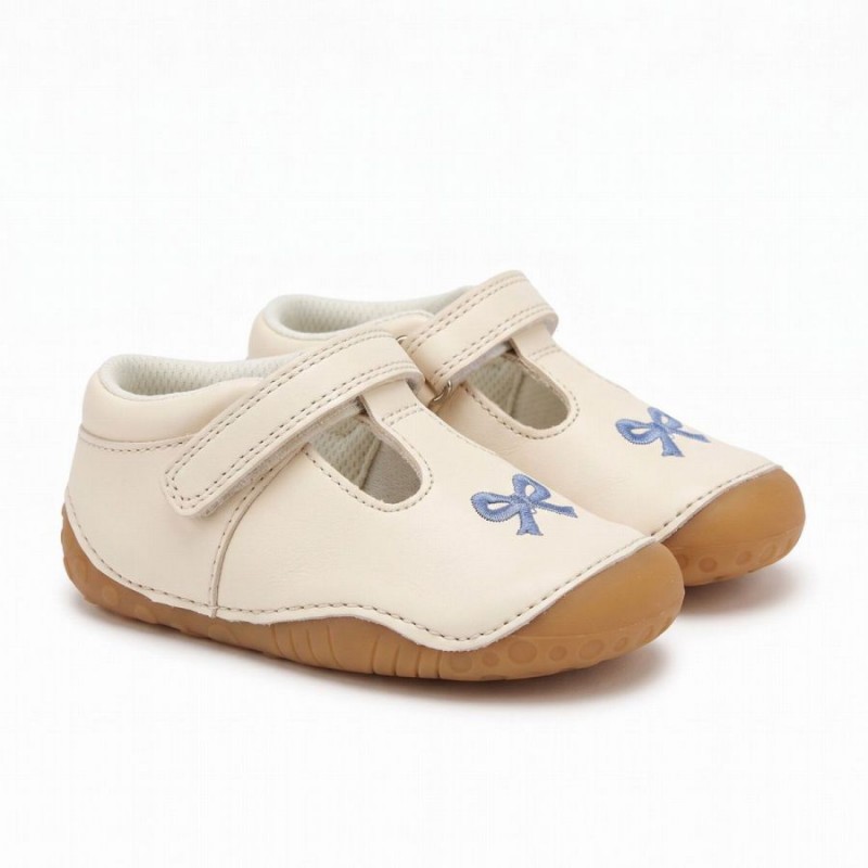 Squish Shoes - Cream Leather