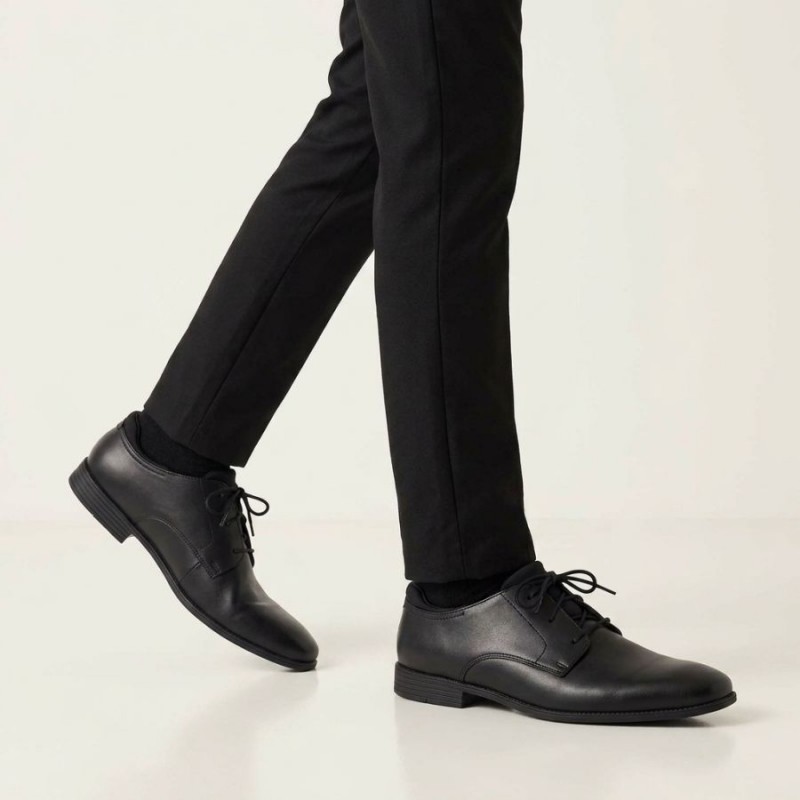 Academy School Shoes - Black Leather Academy School Shoes - Black Leather