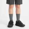 Action School Shoes - Black Leather