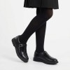 Angry Angels Imagine School Shoes - Black Leather