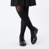 Brogue Pri School Shoes - Black Patent