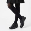 Brogue Snr School Shoes - Black Leather