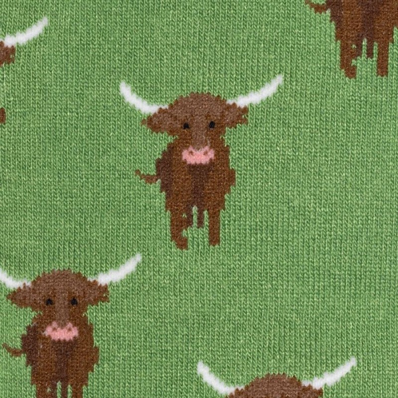 Bamboo Socks SP468 Socks – Highland Cow