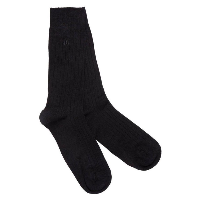 Bamboo Socks – Jet Black